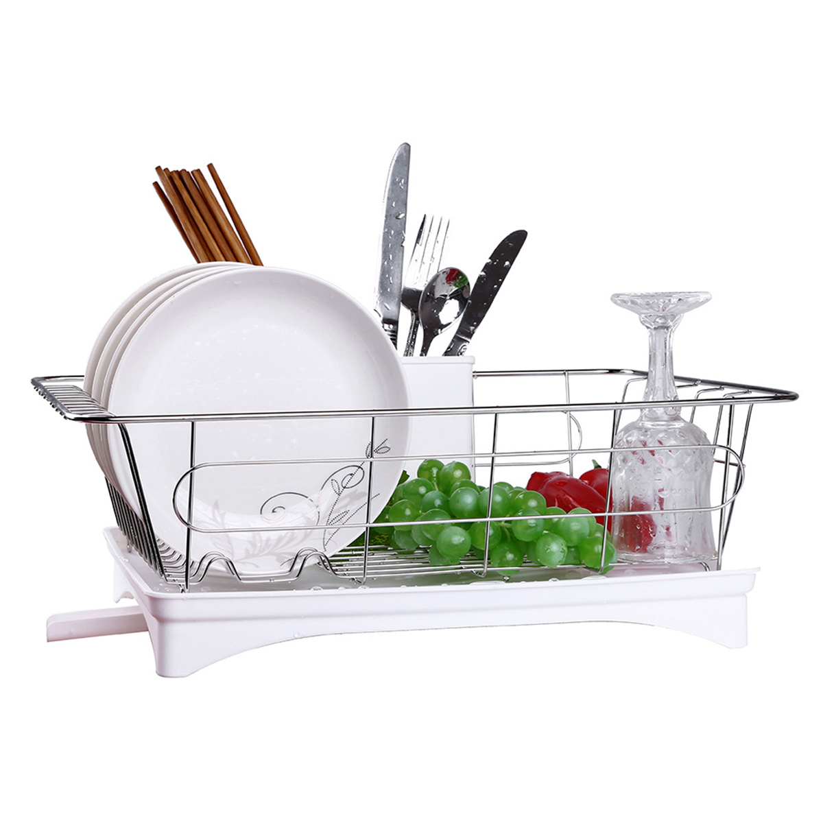 Kitchen Dish Rack Plates Bowl Drying Organizer Holder Drainer Kitchen Dish Rack Plates Bowl Drying Organizer Holder