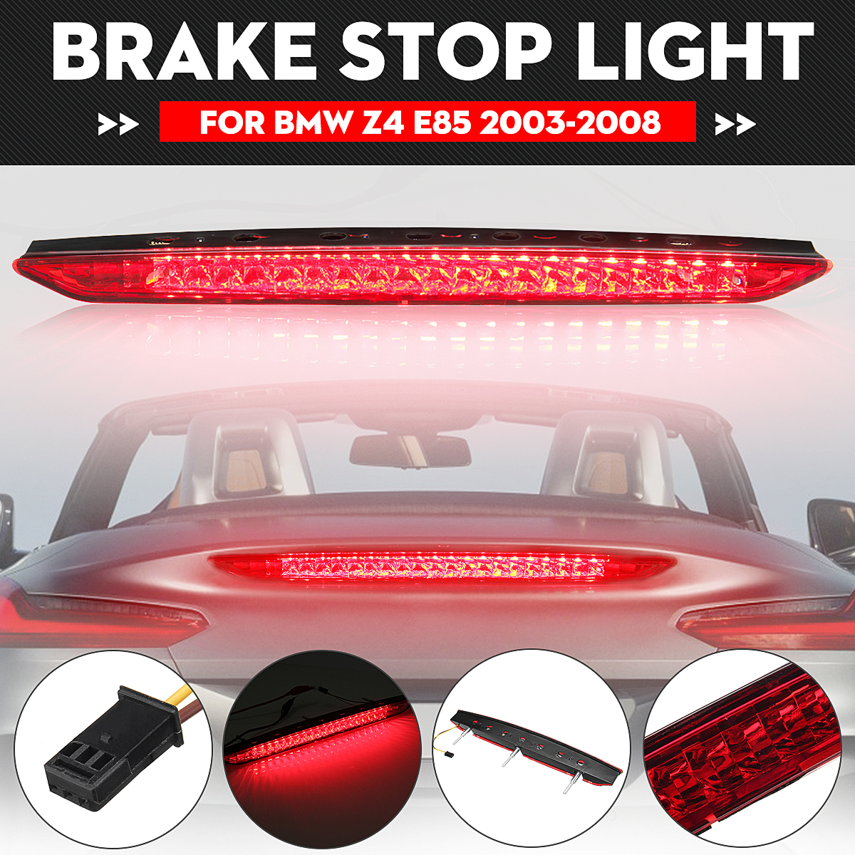 Trunk Third Red Brake Stop Light Rear Lamp BMW Z4 E85 2003-08 63256917378