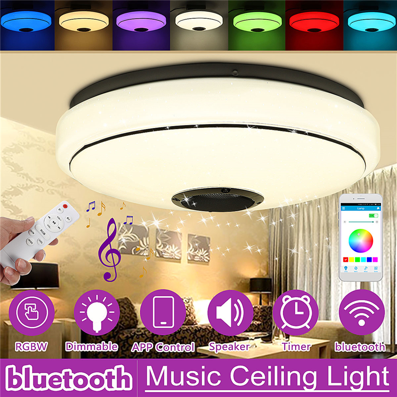 Rgb Led Music Ceiling Lamp Bluetooth App Remote Control Kitchen