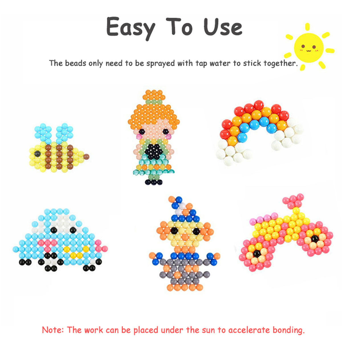 6500 Glitzerperlen Nachfüllbox beads Basteln Perlen Set Kindergarten DIY