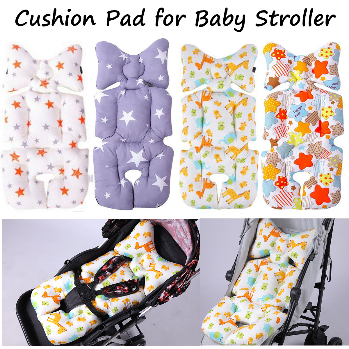 Kinderwagen Sitzkissen Sitzeinlage Schonbezug Sitzauflage Sitzbezug 33x78cm JO