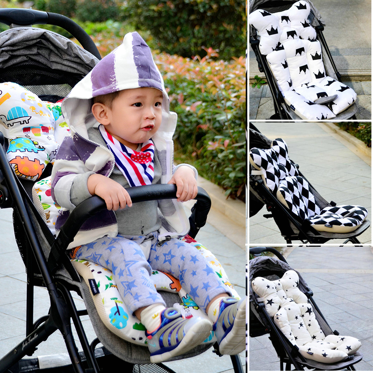 Newborn Baby Car Seat Stroller Liner Cushion Warm Mat Pushchair