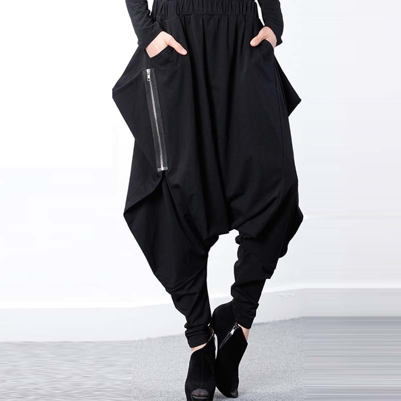 Zanzea Women Harem Pants Drape Oversize Drop Crotch Hip Hop