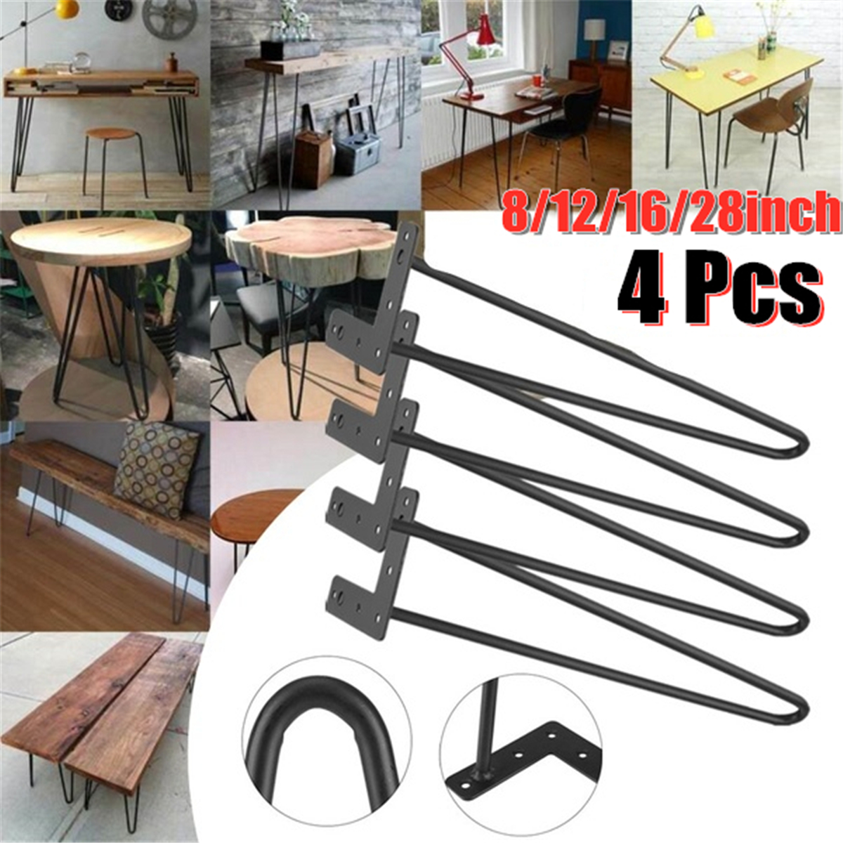 metal hairpin table legs
