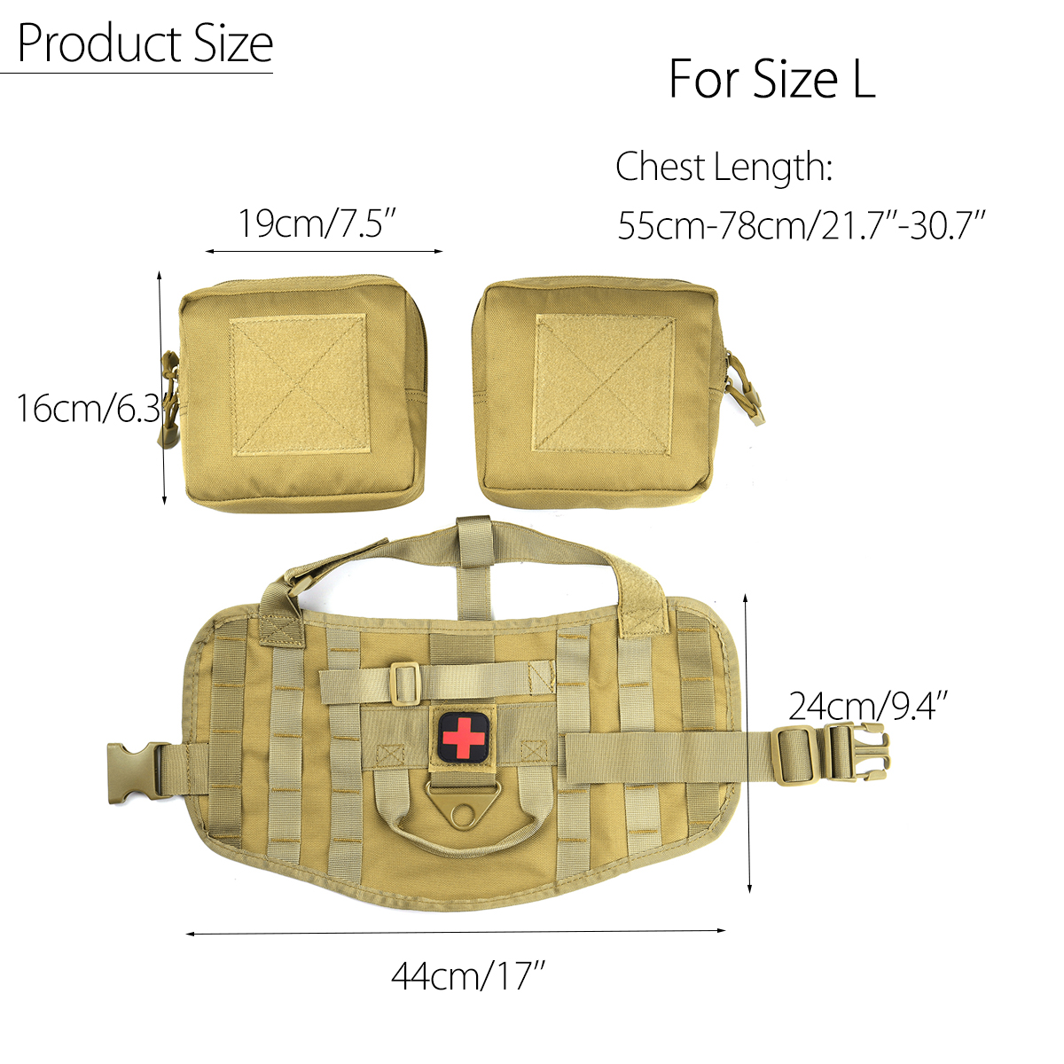 Taktisch Hunde Satteltasche Multifunktion Rucksack Für Hund Packtasche