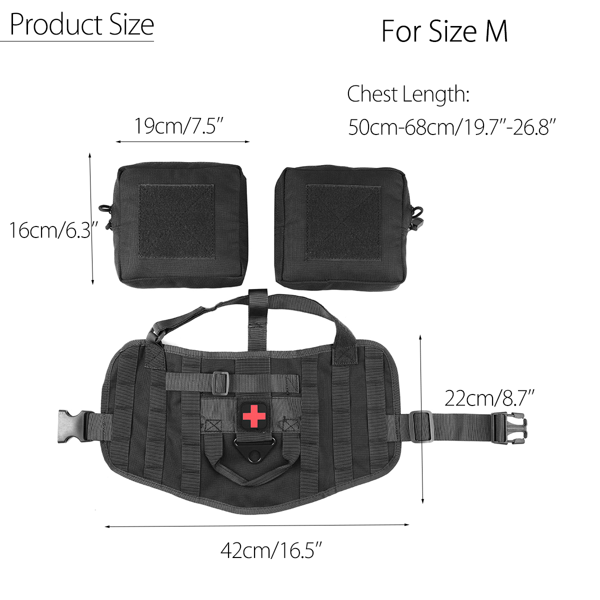 Taktisch Hunde Satteltasche Multifunktion Rucksack Für Hund Packtasche
