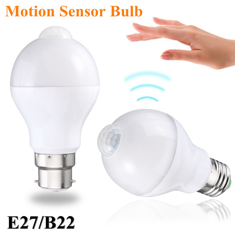 E27 B22 5w 7w 12w Auto Pir Motion Sensor Led Infrared Energy Saving Image Is Loading E27 B22 5w 7w 12w Auto Pir Motion