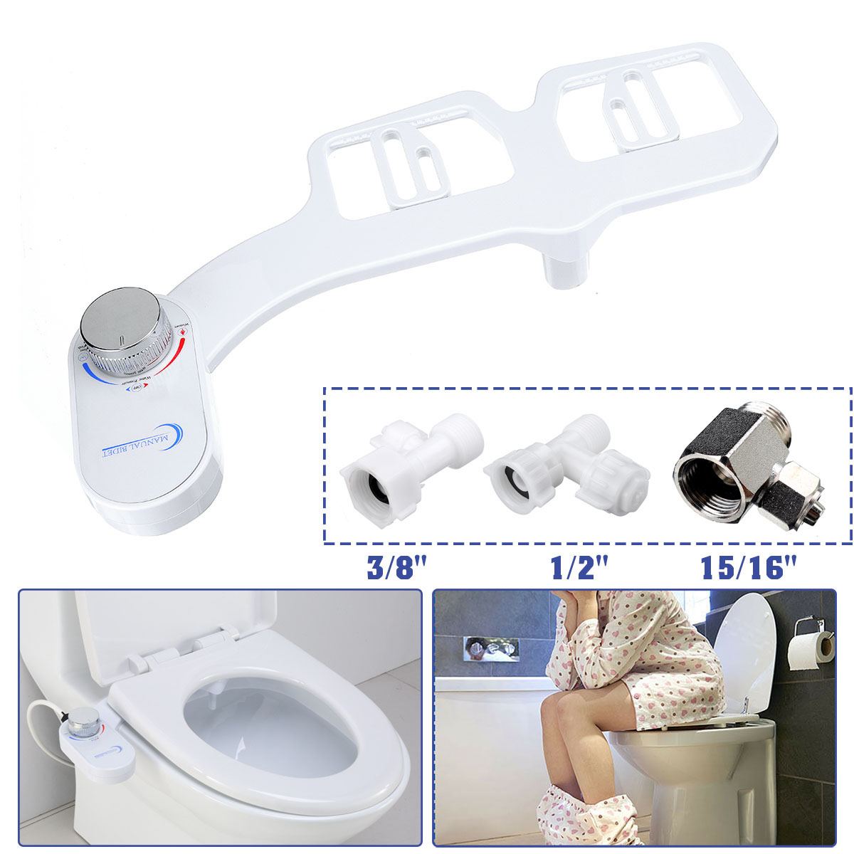 Toilettengerät WC Toilette Bidet Sprüher Sanitärgerät Intelligentes Waschen ❤