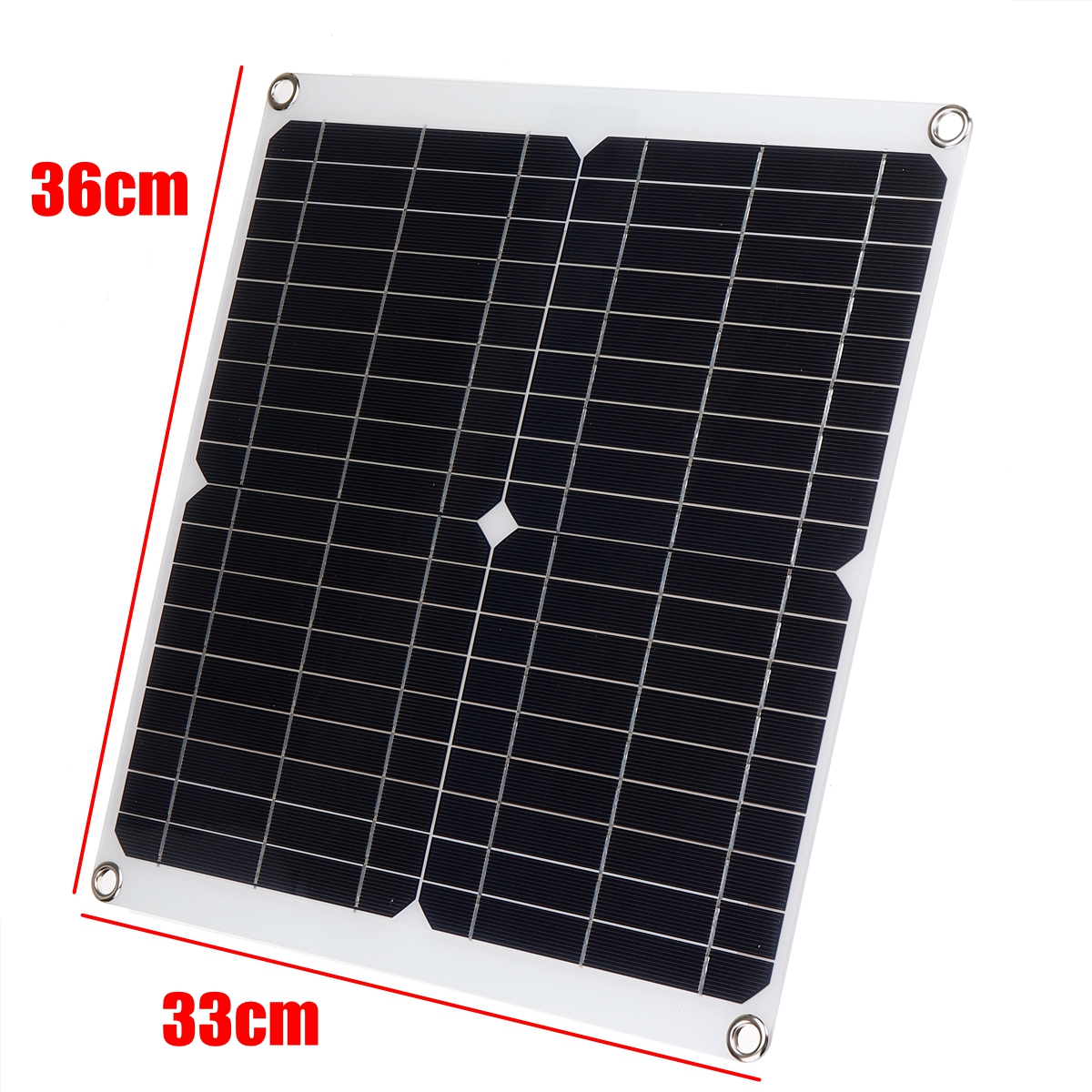 50W Solar Panel Monocrystalline Silicon Battery Charger Kit Controller