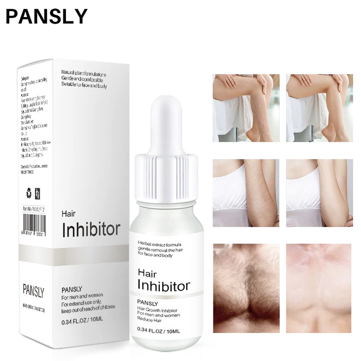 Unisex 100 Natural Hair Growth Inhibitor Spray Hair Removal From