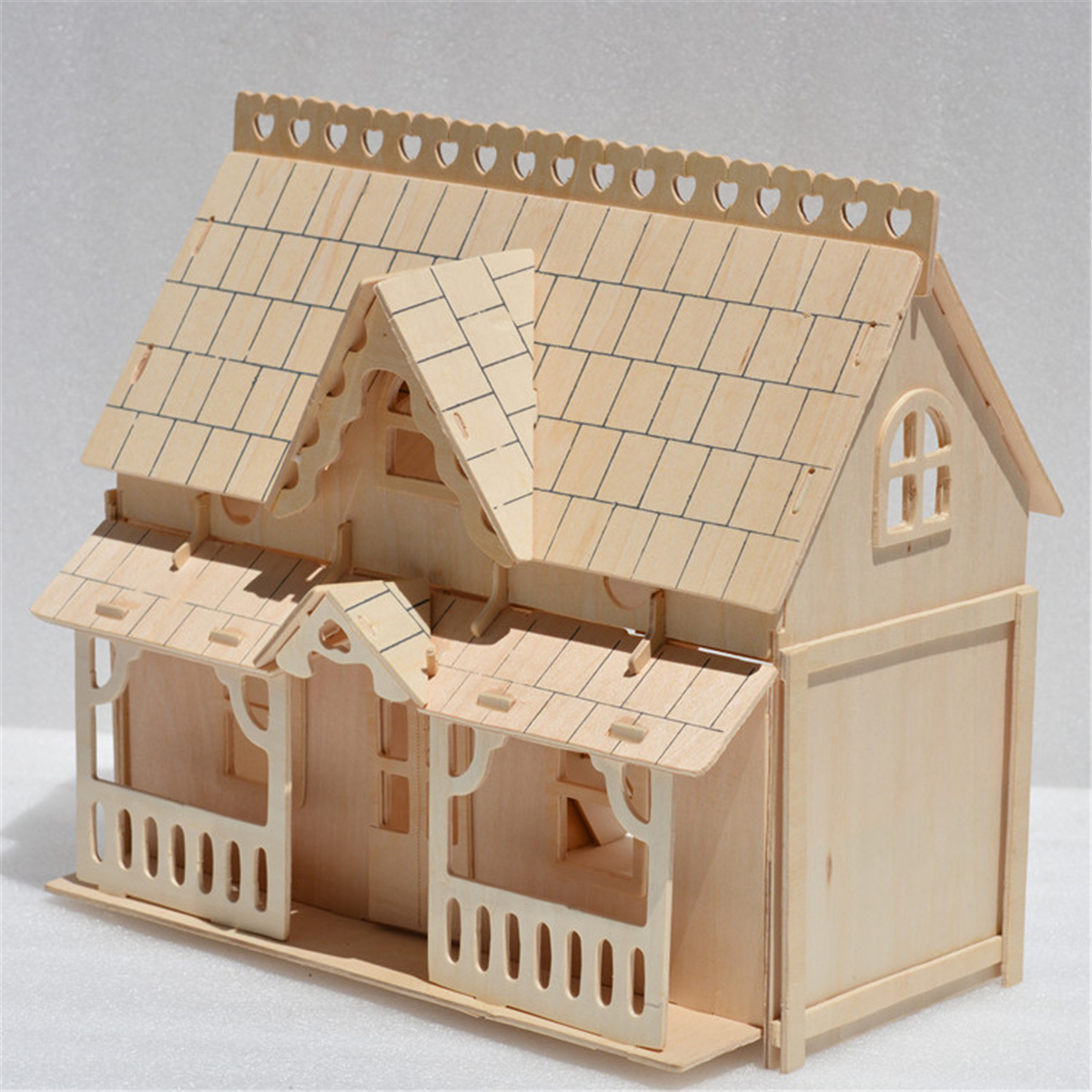 Diy Wooden Kids Dolls House Room Miniature Kit Play Toy Detail Image