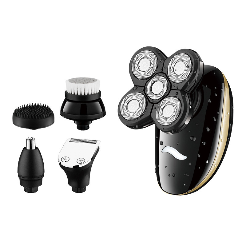 5 In 1 4d Rotary Electric Shaver Rechargeable Bald Head Razor