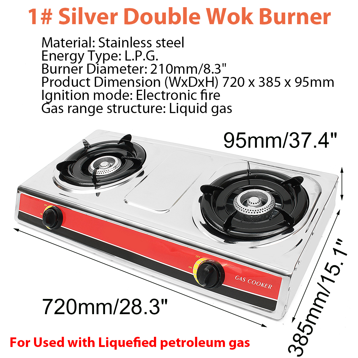 3 Cooker Types Double Wok Burner Cooker 3 Stove LPG Gas Hose Regulator Portable Benchtop 128e17 3 Cooker Types Double Wok Burner Cooker 3 Stove LPG Gas Hose Regulator Portable Benchtop 128e17