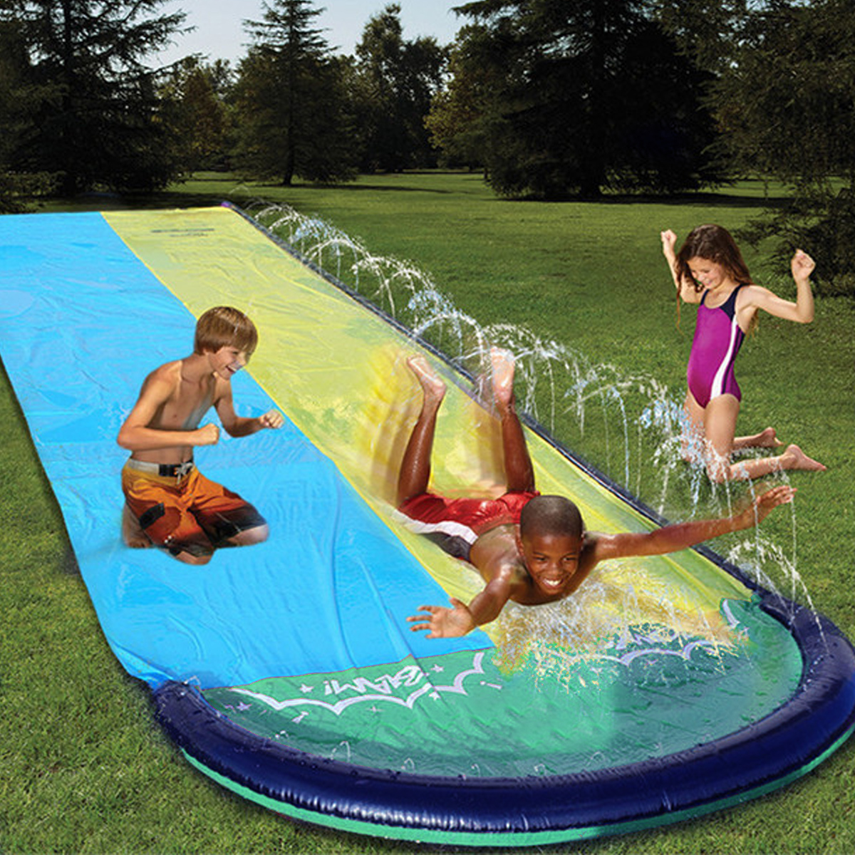 Kinder Wasserrutsche 550cm Rutsche Wasserbahn Rutschbahn