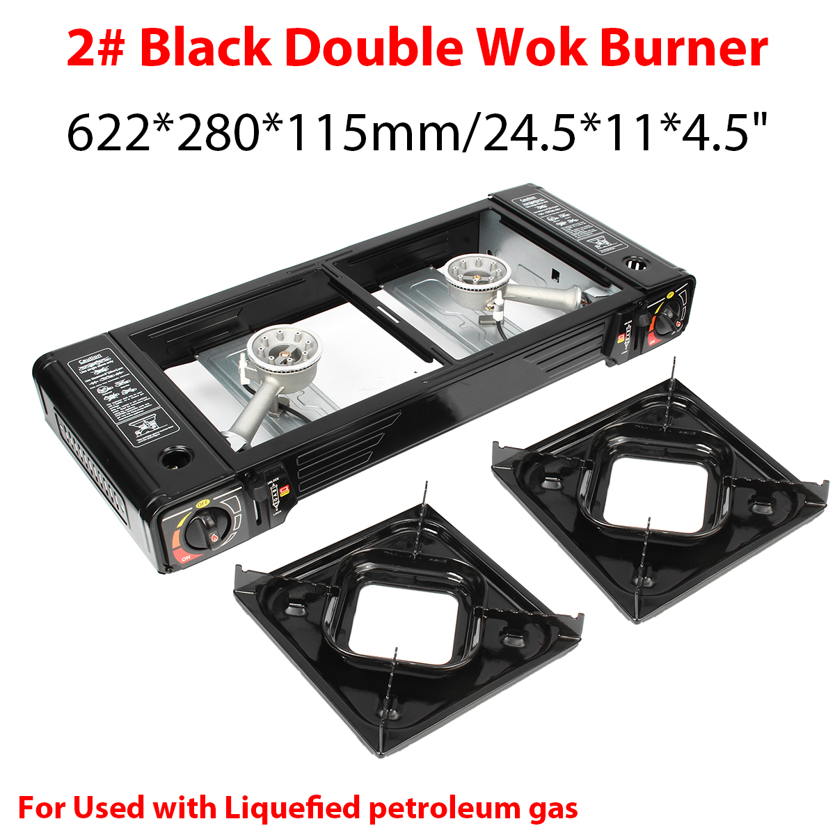3 Cooker Types Double Wok Burner Cooker 3 Stove LPG Gas Hose Regulator Portable Benchtop 128e17 3 Cooker Types Double Wok Burner Cooker 3 Stove LPG Gas Hose Regulator Portable Benchtop 128e17