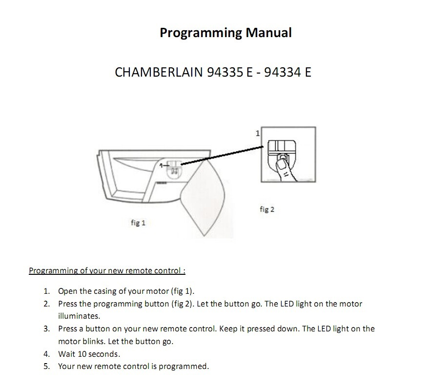 2x Handsender Garagentor Set Für Chamberlain Motorlift ML500 ML700