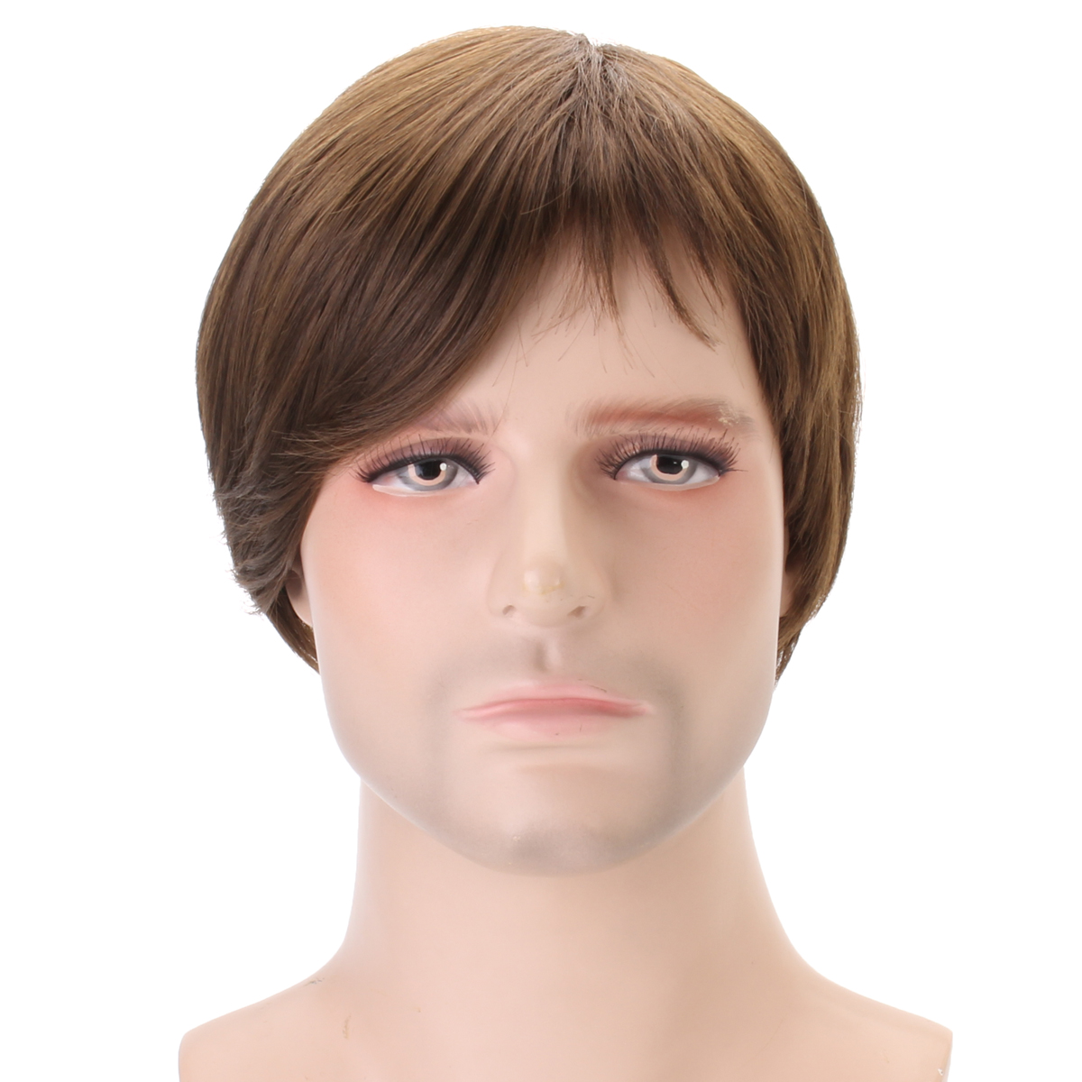 Men Full Hair Wig Natural Looking Wigs Mens Short Hair Straight