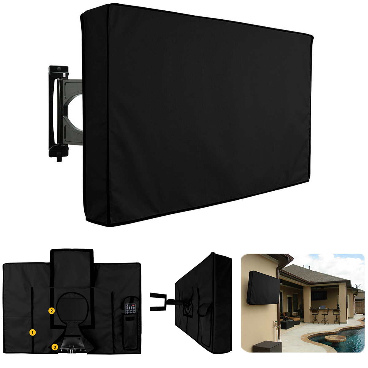 30 32 Inch Waterproof Tv Cover Outdoor Patio Television Protector Image Is Loading 30 32 Inch Waterproof Tv Cover Outdoor Patio