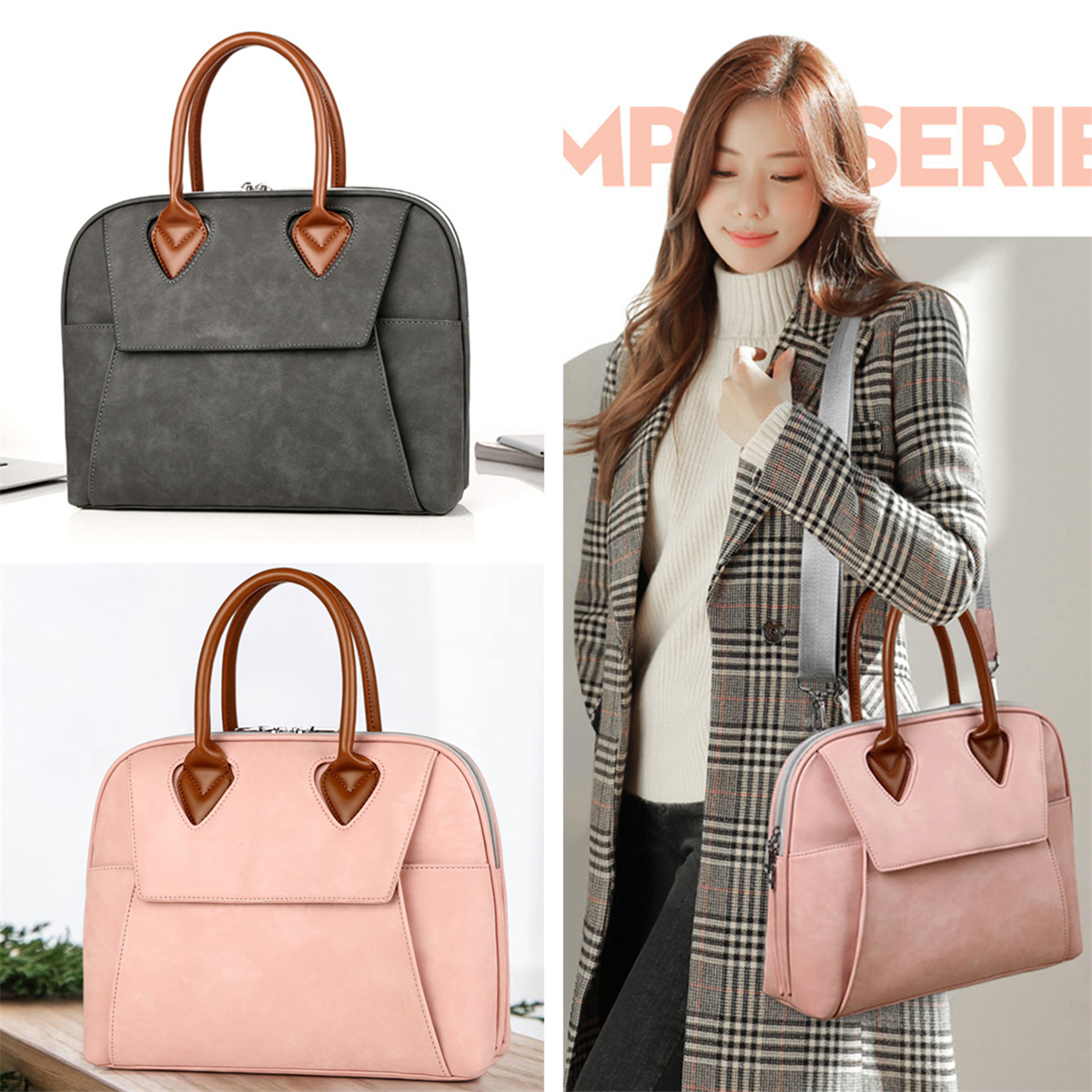 pu leather laptop bag