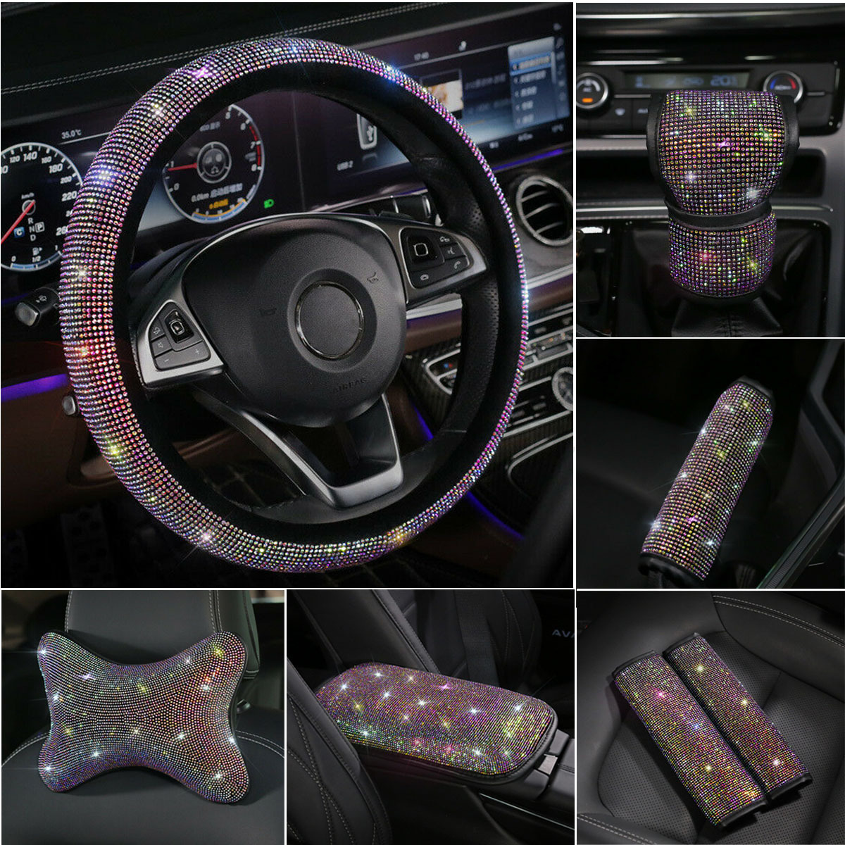 Universal Sparkle Luxury Bling Rhinestone Diamond Car
