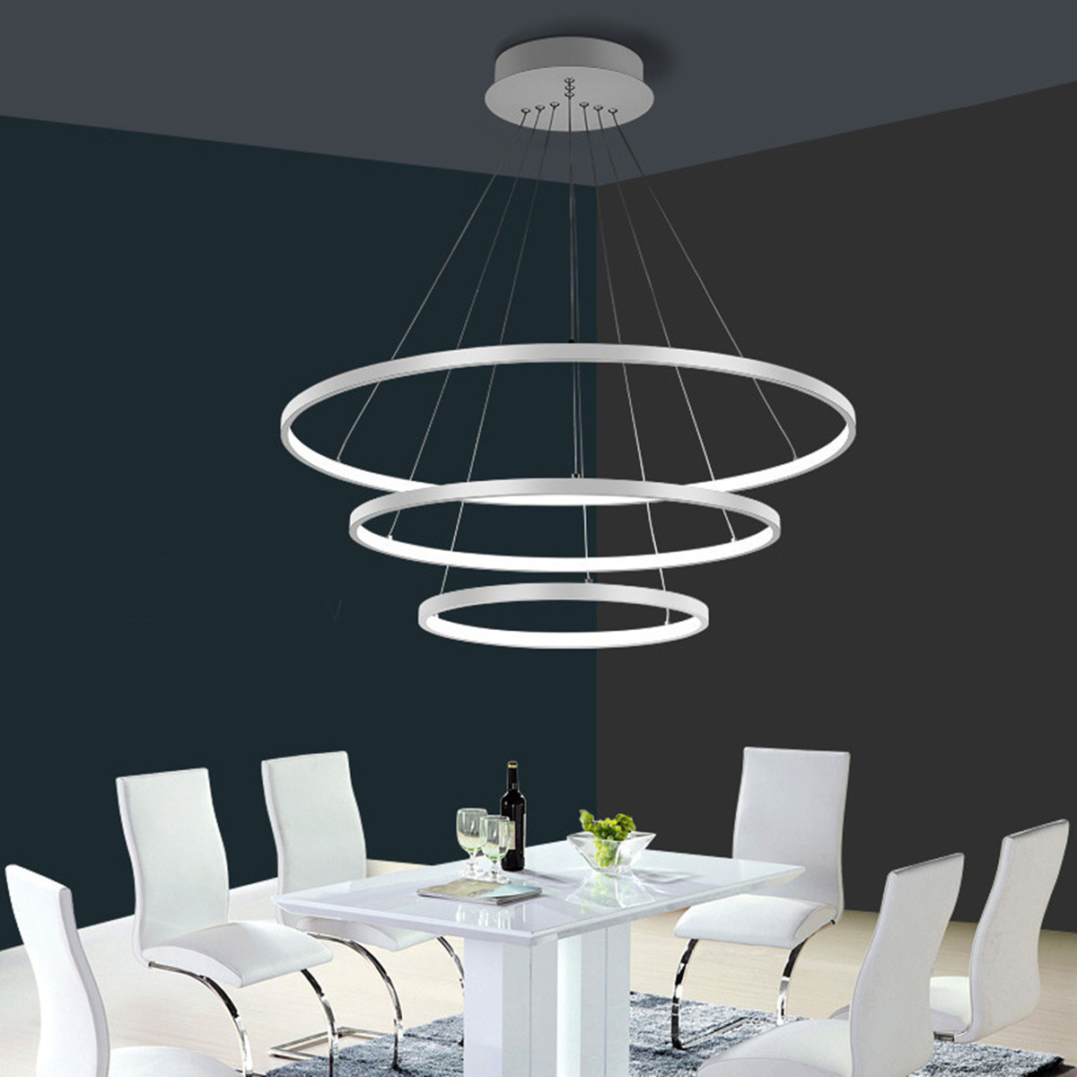 Modern Chandelier Pendant Ceiling Lamp Led Lighting Kit Fixture Image Is Loading Modern Chandelier Pendant Ceiling Lamp Led Lighting Kit