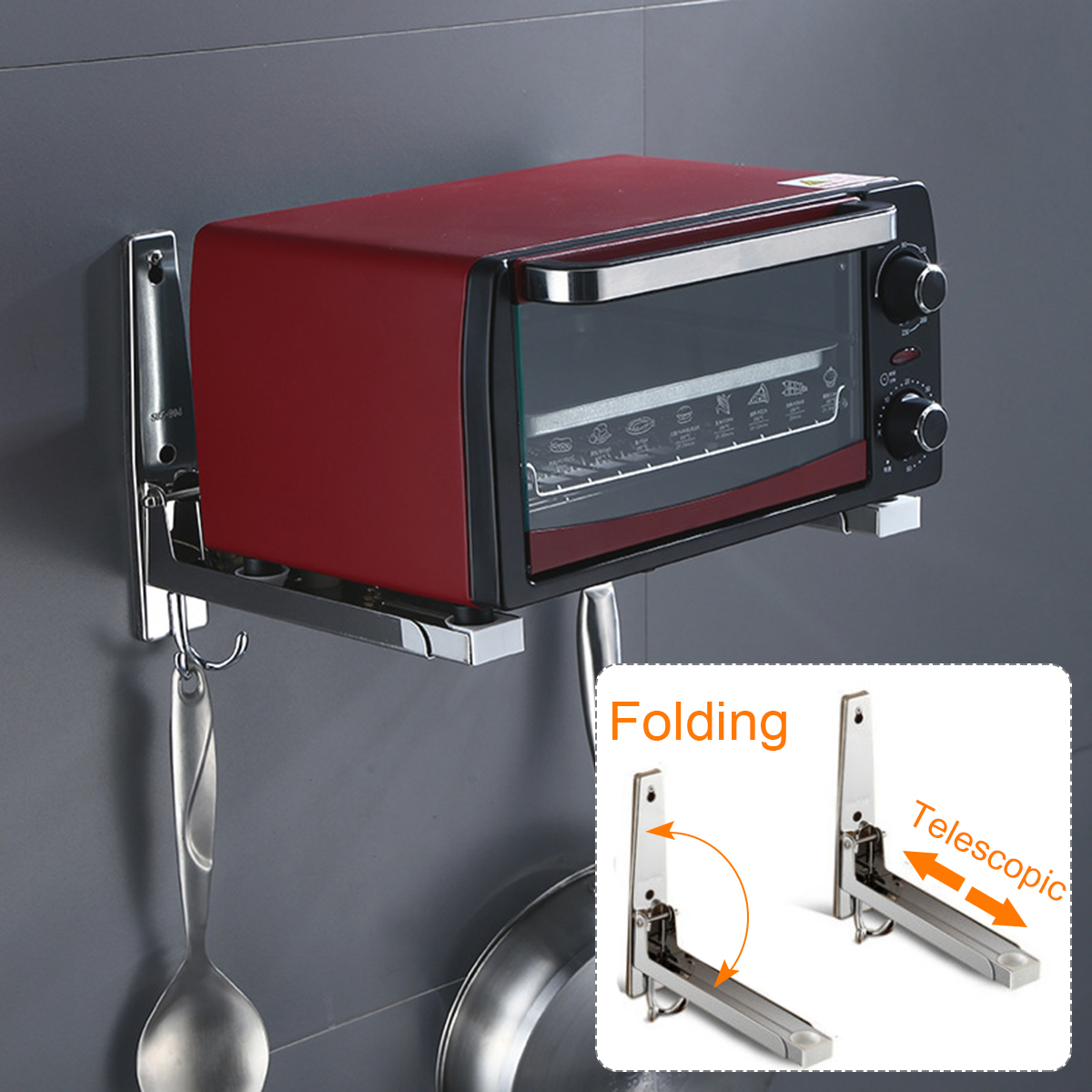 Halterung Mikrowellen Mikrowellenhalter Ablage Halter Microwelle Regal