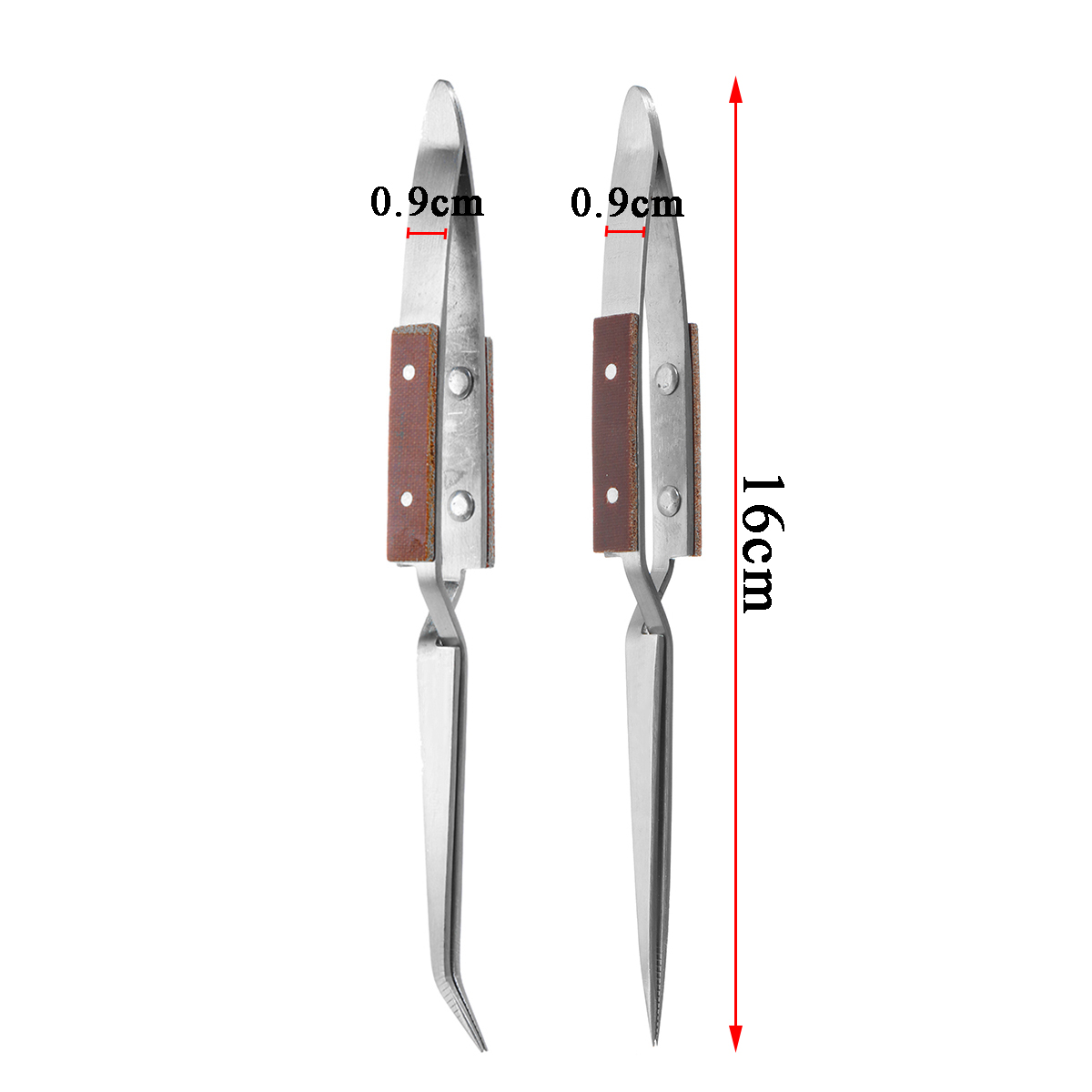 Lötpinzette Pinzette Gebogen Gerade Löten Hobby Modellbau Basteln Rostfrei 16cm