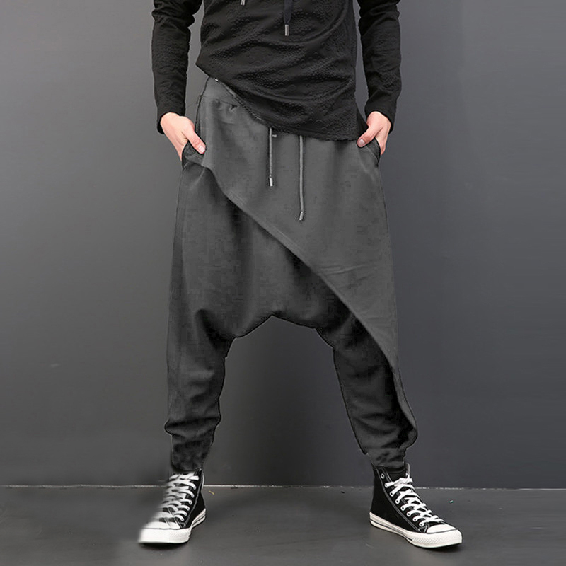 Keaac Men Baggy Elastic Waist Harem Joggers Dance Pants Keaac Men Baggy Elastic Waist Harem Joggers Dance Pants