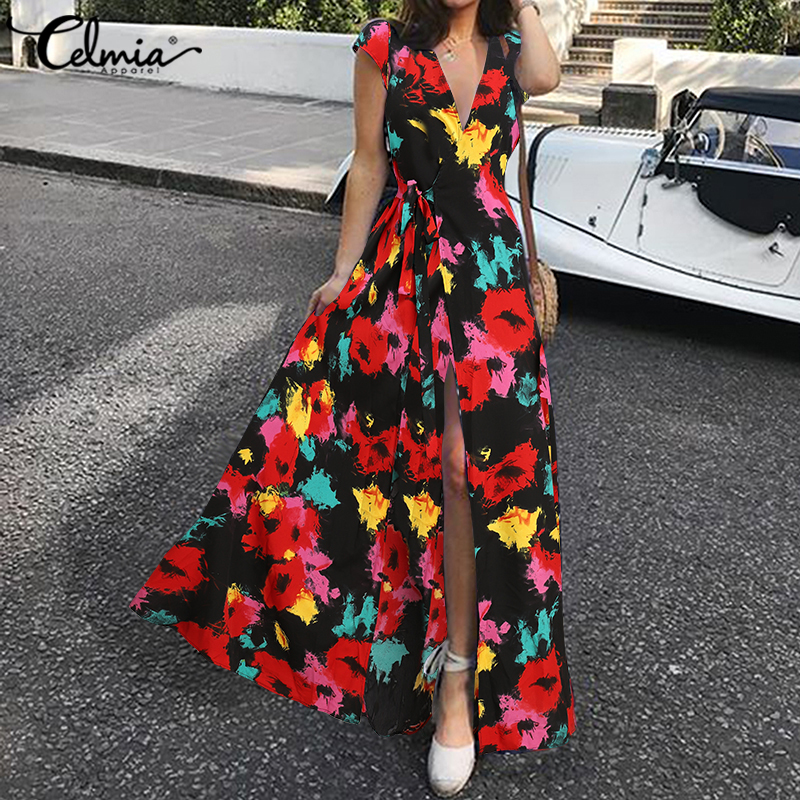 Dress for Women,Zodrq Womens V Neck Holiday Floral Print Short Sleeve Beach Party Dress Dress for Women,Zodrq Womens V Neck Holiday Floral Print Short Sleeve Beach Party Dress