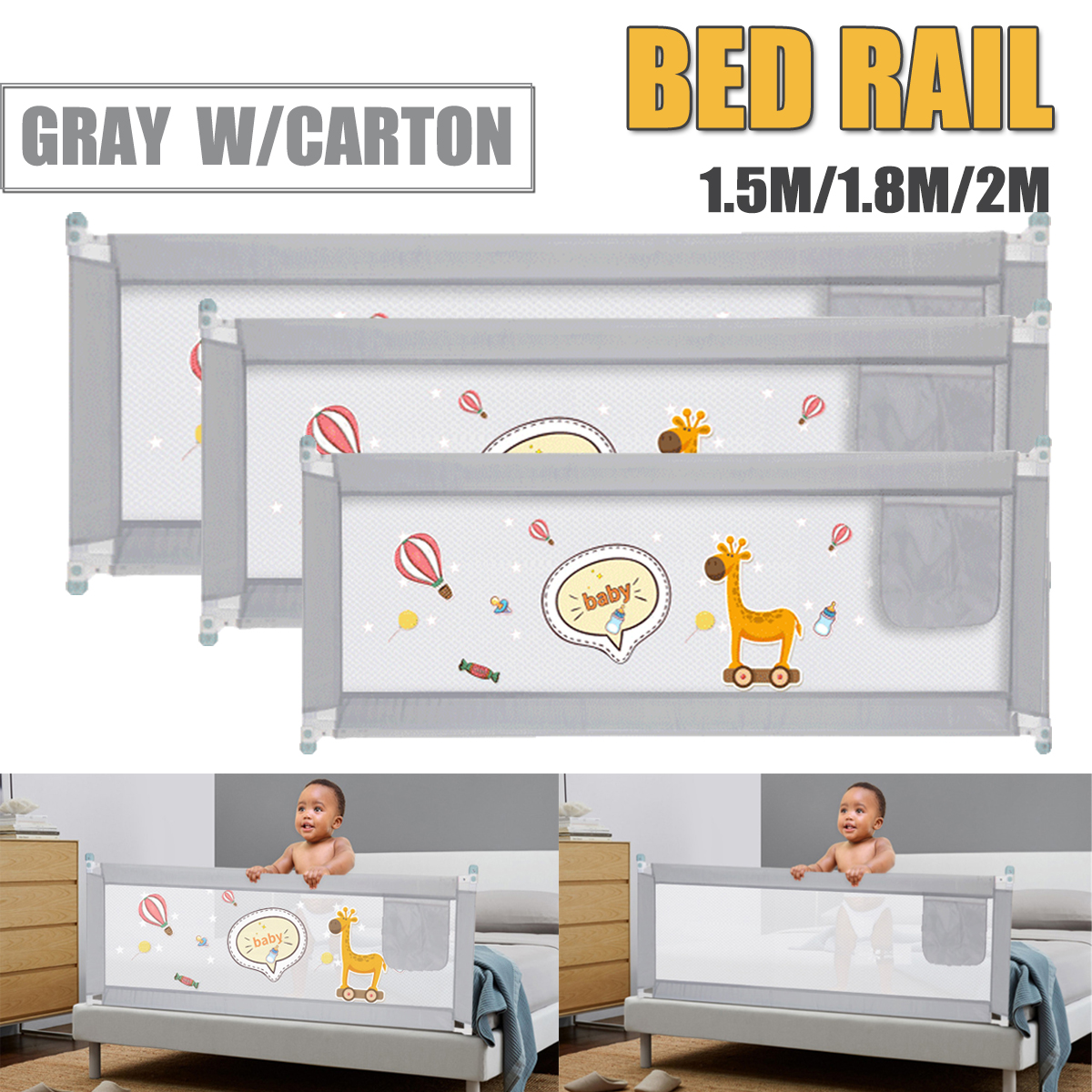 luvlap bed rail guard for baby safety