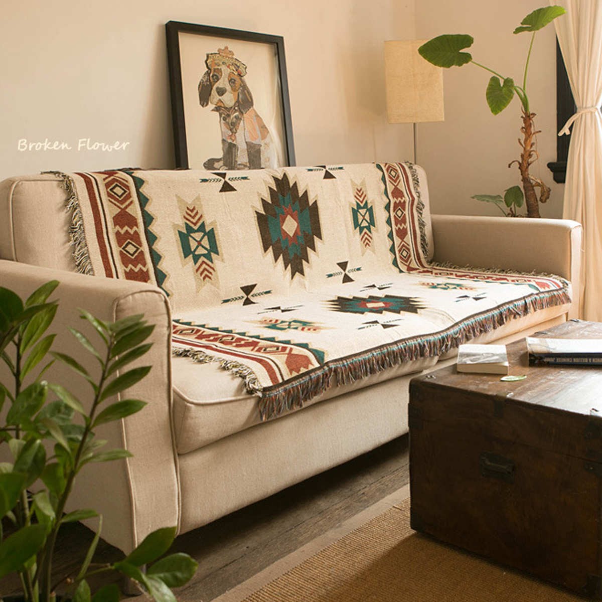 Tribal Ethnic Geometric Aztec Navajo Blanket Throw Rugs Sofa Art Aztec Navajo Blanket Throw Rugs Sofa