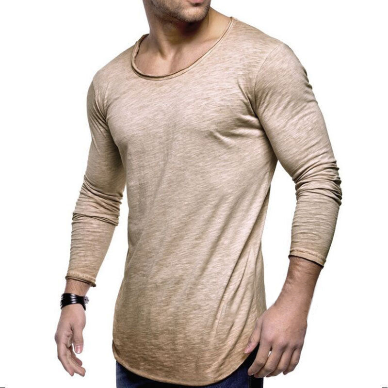 mens long sleeve muscle fit