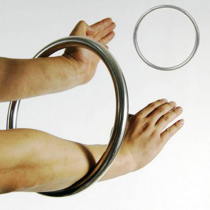 237mm Chinese Kung Fu Hoop Steel Rattan Ring Wing Chun Hand Strength D