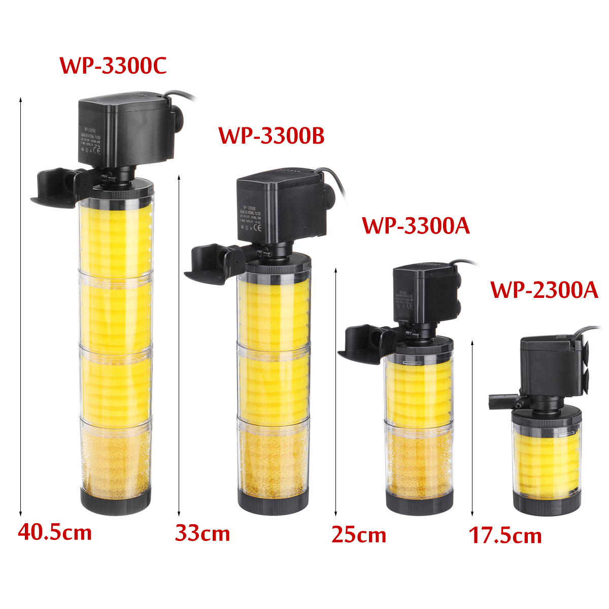 DE 800-1800L/H Aquarium Tauchwasser Innenfilterpumpe Teich