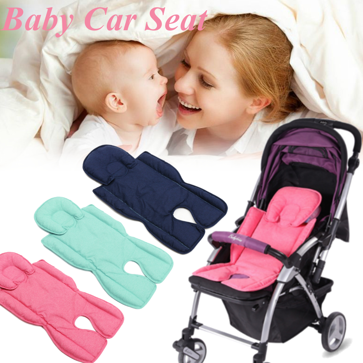 Details About Infant Baby Pram Stroller Car Seat Pillow Cushion Head Support Pad Mat Hot