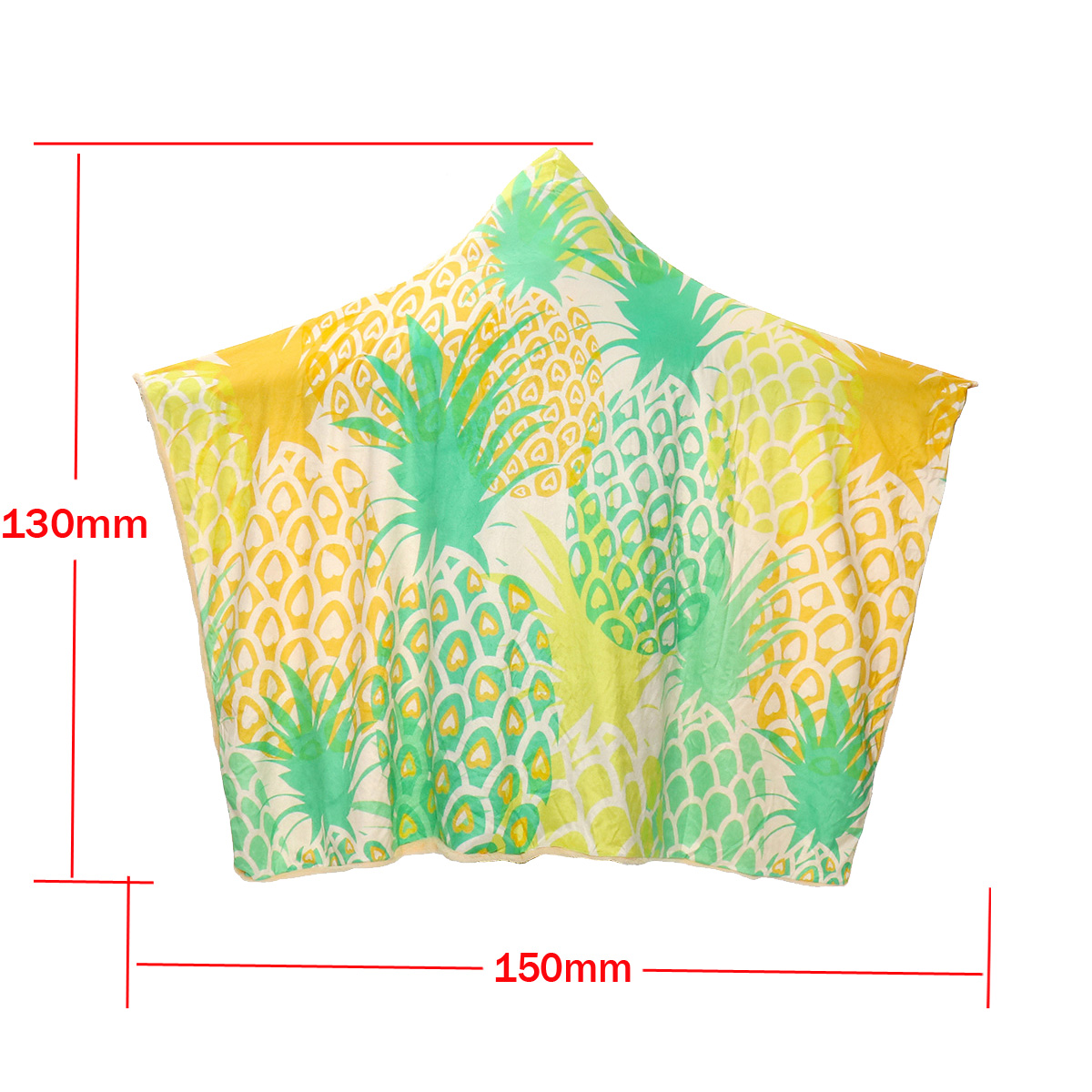 Fashion 3D Pineapple Dolphin Printed Wearable Soft Plush Cloak Hooded Blanket