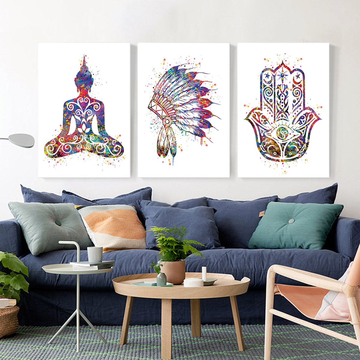 Unframed Abstract Minimalist Print ZEN Buddha Art Canvas Poster Home Unframed Abstract Minimalist Print ZEN Buddha Art Canvas Poster Home