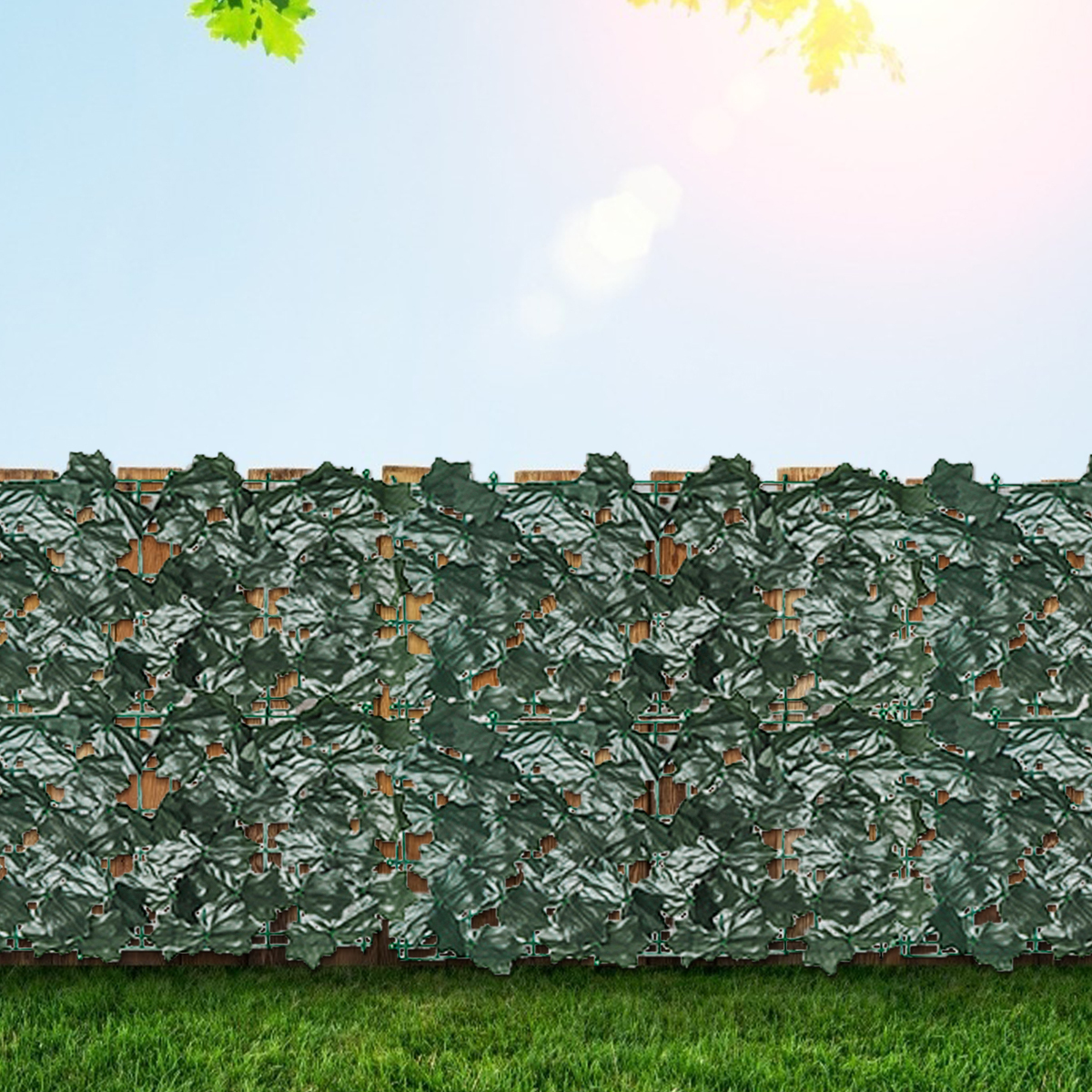 Artificial Leaf Fence Screen Privacy Plant Leaves Wall ...
