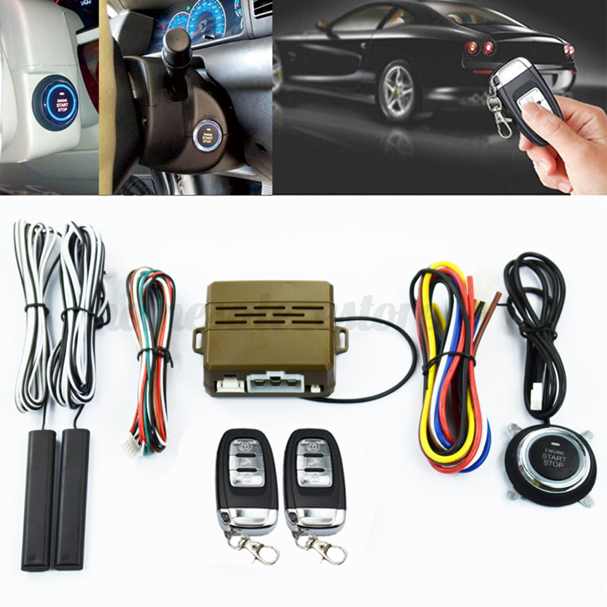 AntiTheft Car Alarms 8Pcs Car Security System Alarm Start