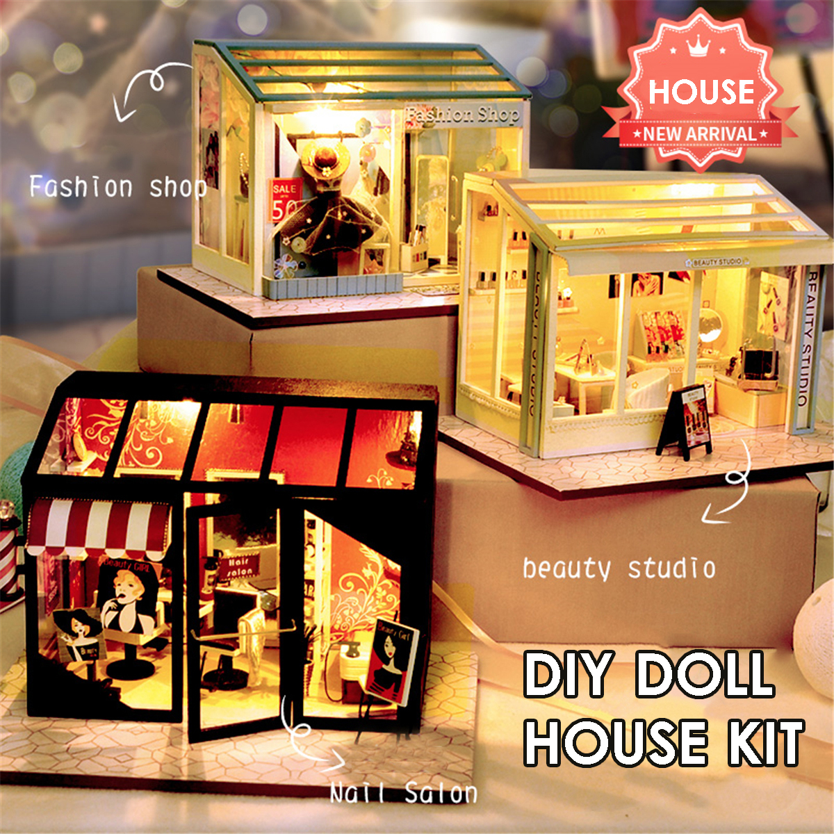 dollhouse miniature beauty salon