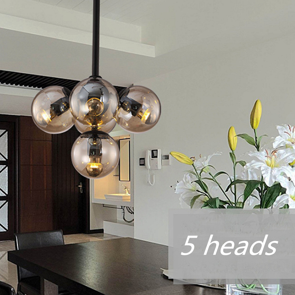Large Chandelier Ceiling Lighting Glass Pendant Light Modern Lights Picture 9 Of