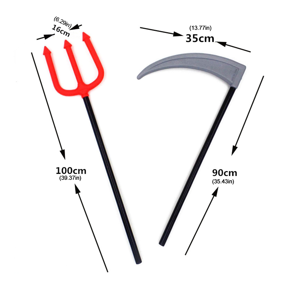 Halloween Weapons Simulation Sickle/Fork Tools Fancy Dress Costume Prop