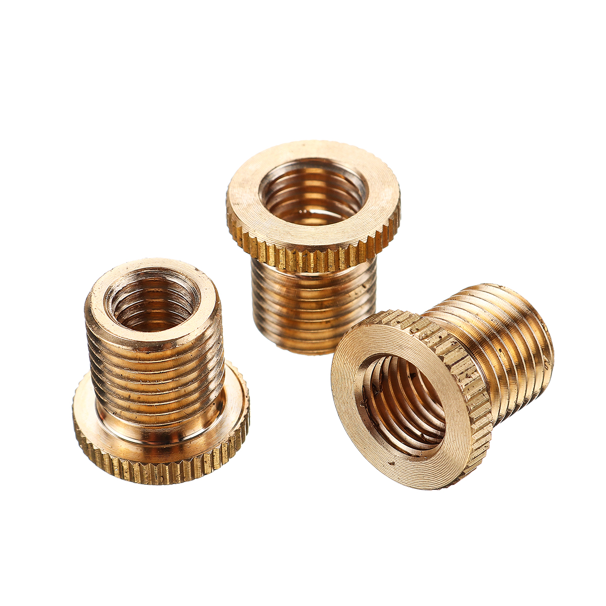 5x M8x1.25 Universal Aluminum Alloy Gear Shift Knob Thread Adapter Nuts Inserts