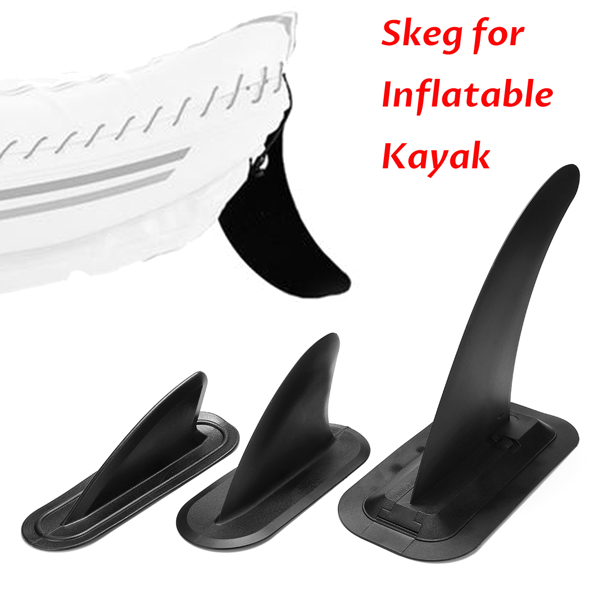 3 Sizes Kayak Skeg Tracking Fin Spare For Inflatable Kayak 