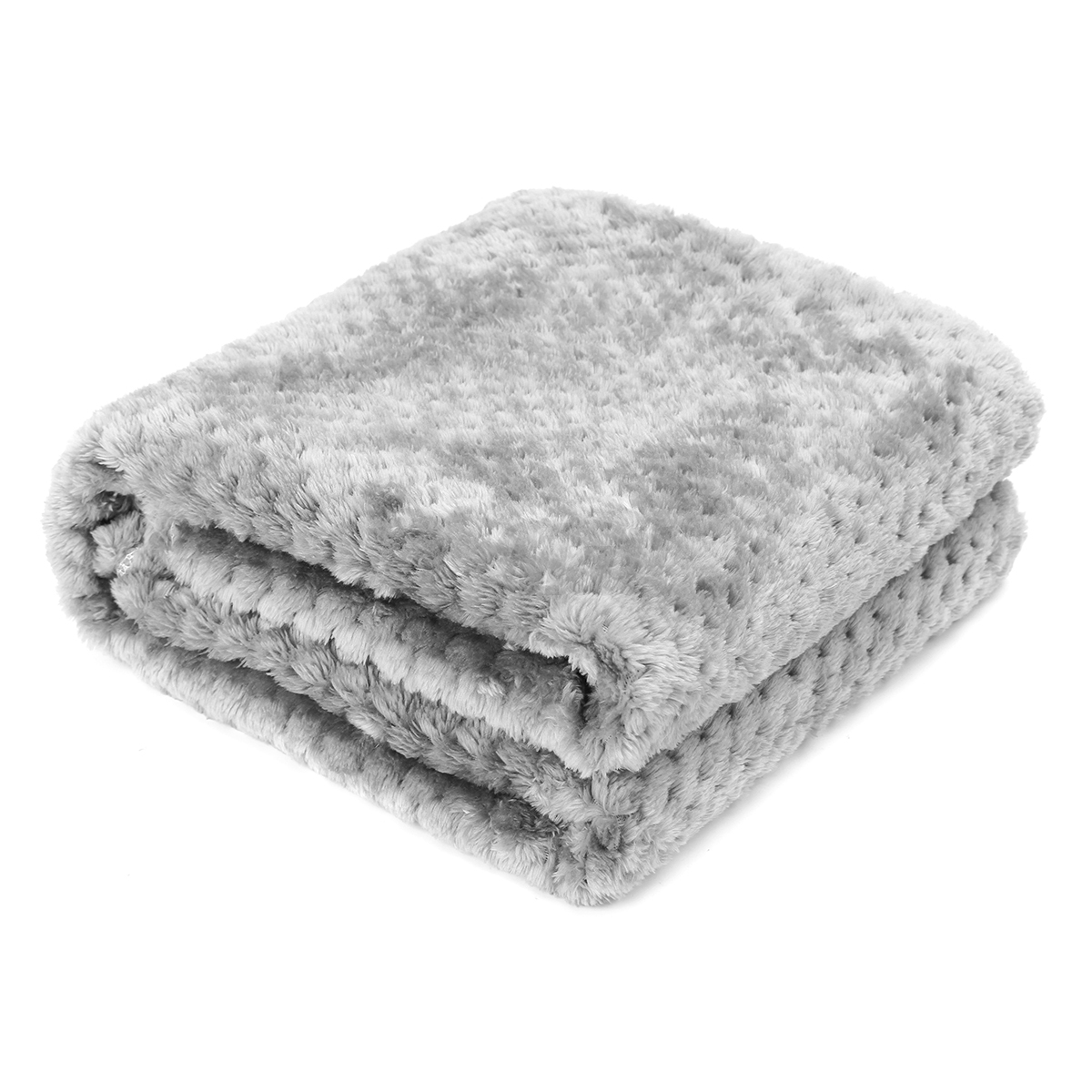 Nosii Solid Color Soft Coral Velvet Warm Throw Bed Sheet ...