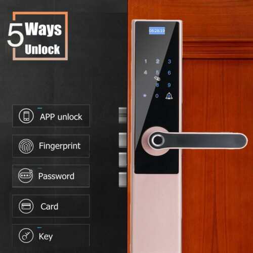 Details Zu App Touch Password Keypad Security Electronic Smart Door Lock Card Fingerprint
