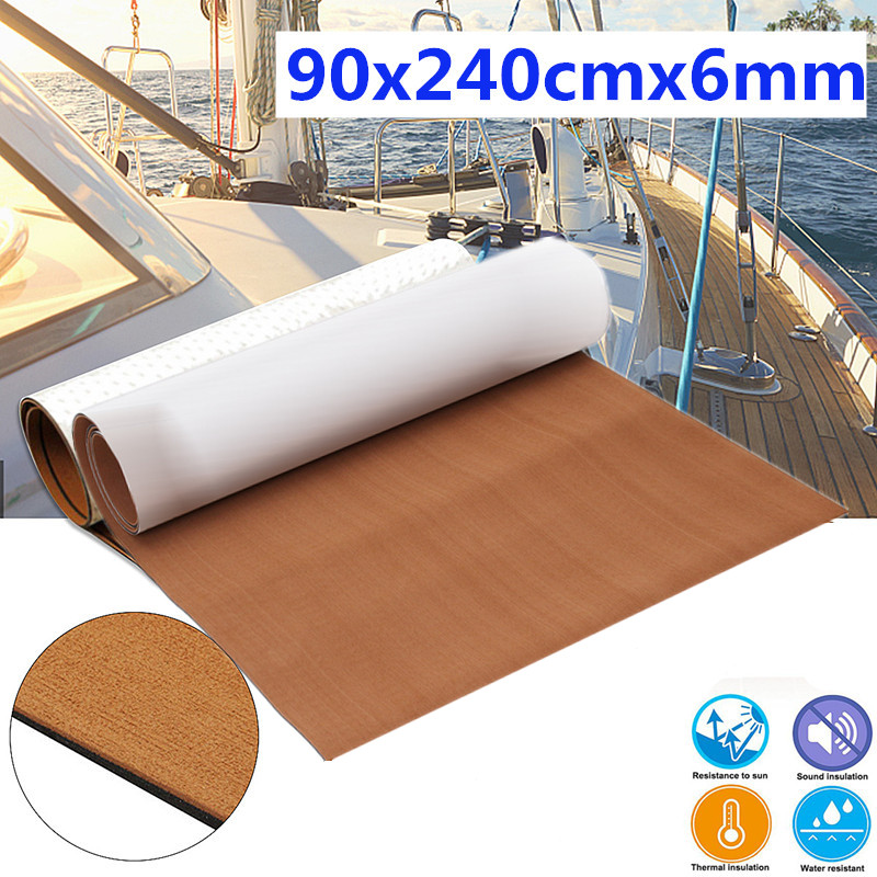 94/'/'x35/'/' Marine Boat Decking EVA Foam Flooring Teak Sheet Synthetic Carpet Mat