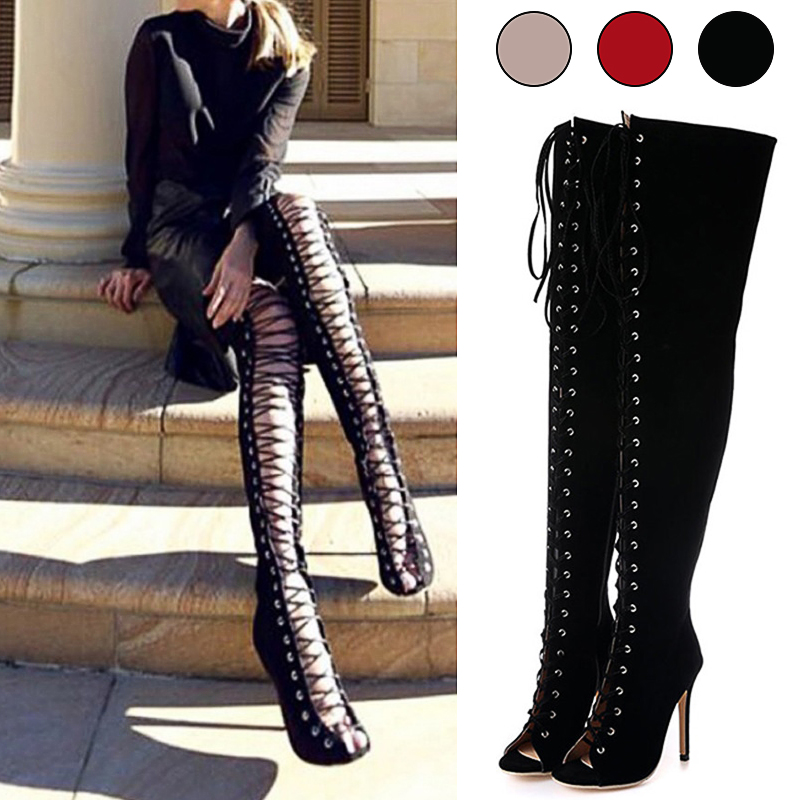 gladiator over the knee boots