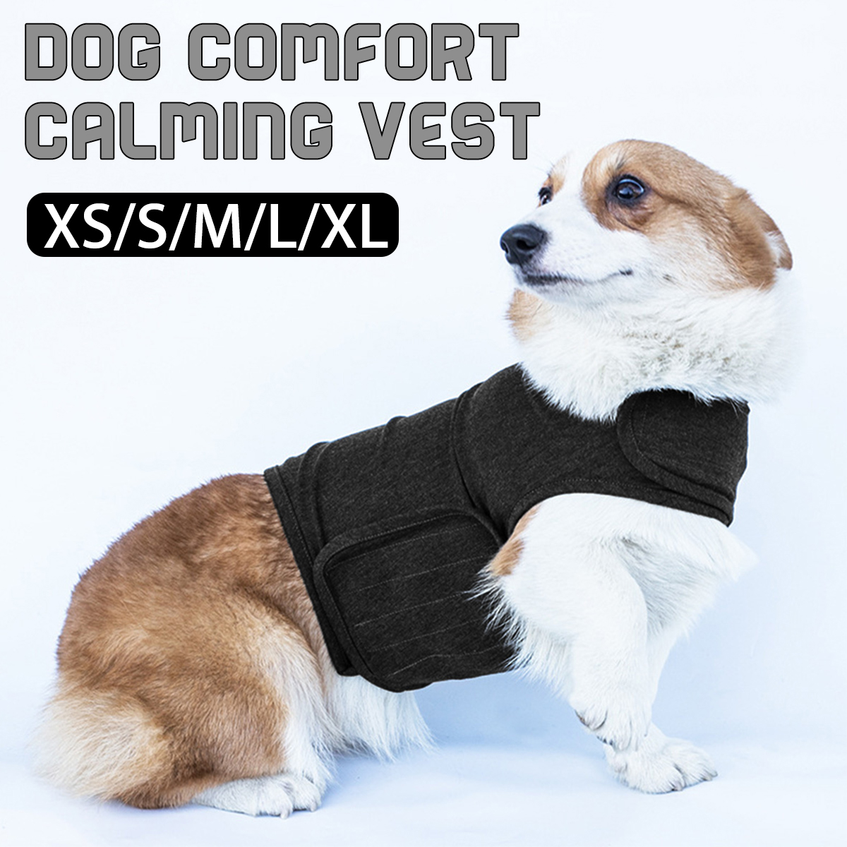 Pet Comfort Calming Vest Thunder Calm Soft Jacket Harnesses Cotton