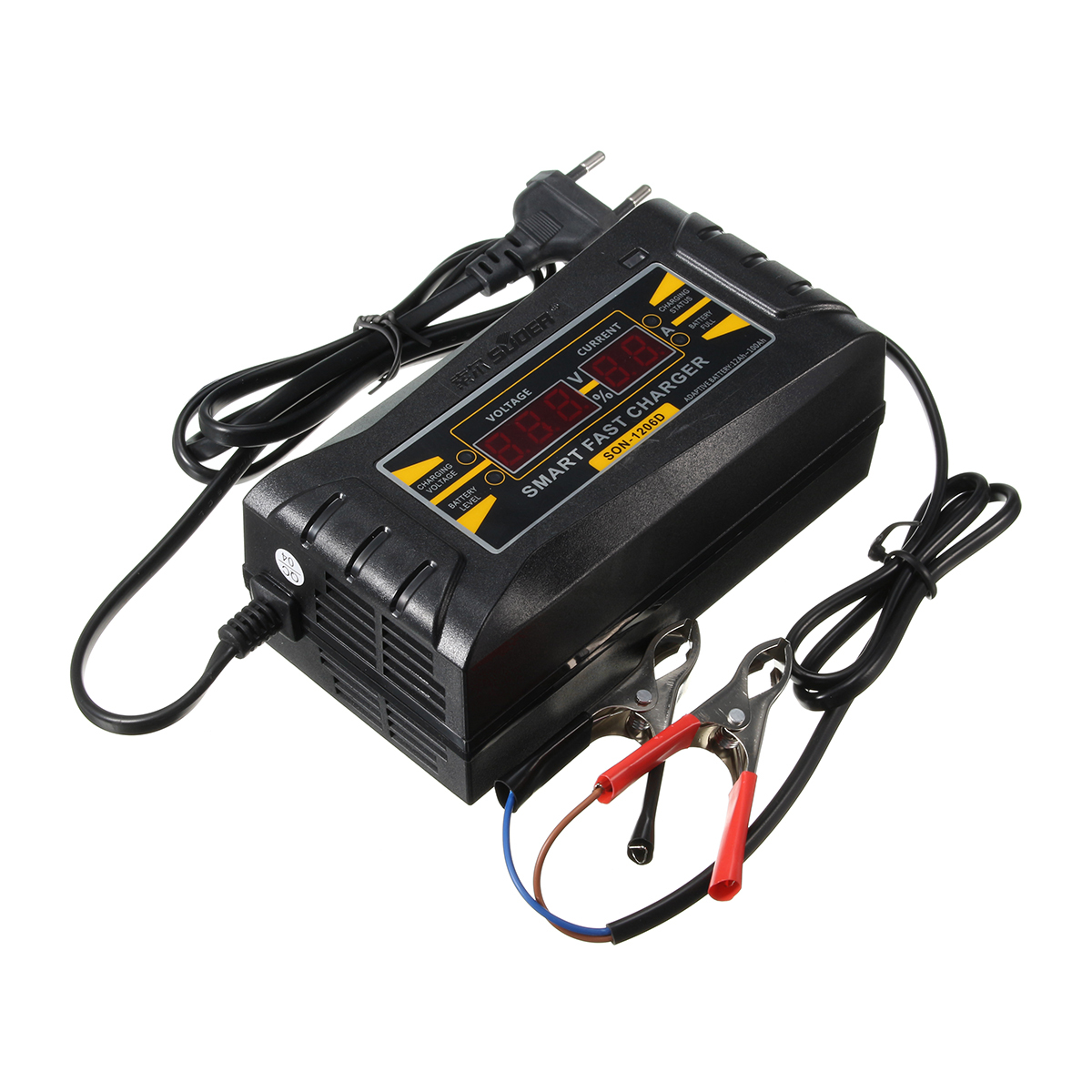 12V 5A/6A/10A Smart Car Motorcycle PWM Battery Charger ...